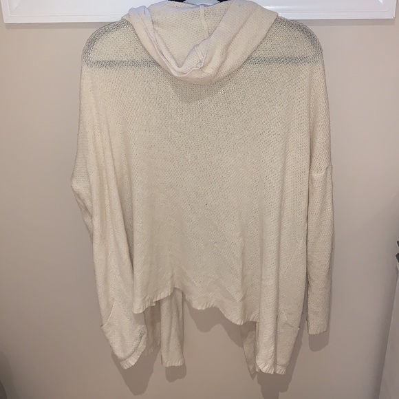 Brandy Melville cream hooded cardigan - Picture 3 of 4